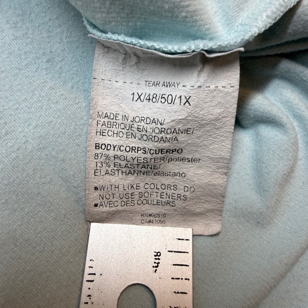 Under Armour Pullover Womens 1X Light Blue Quarter Zip Long Sleeve Athletic Top - Picture 11 of 12